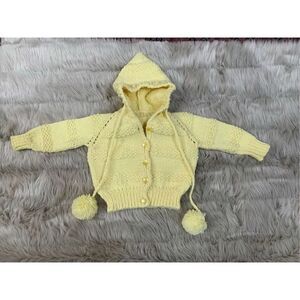 Baby Handmade Knit Sweater with Hood